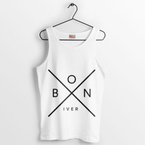 Tour Tribute Bon Iver Tour X Art White Tank Top