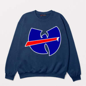 Wu-Tang Clan Logo with Buffalo Bills Navy Sweatshirt