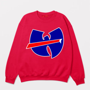 Wu-Tang Clan Logo with Buffalo Bills Red Sweatshirt