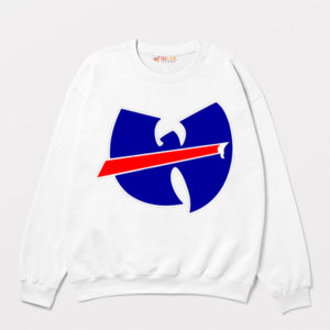 Wu-Tang Clan Logo with Buffalo Bills White Sweatshirt