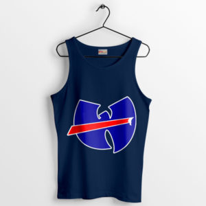 Wu-Tang Clan Style Buffalo Bills Logo Navy Tank Top