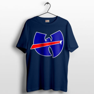 Wu-Tang Clan Style Buffalo Bills Symbol Navy T-Shirt