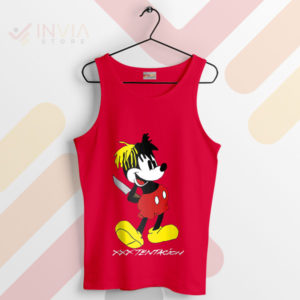 Cool Rock the XXXTentacion Mickey Red Tank Top