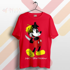 Rock the XXXTentacion Style Mickey Red T-Shirt