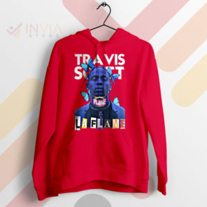 Artistic Expression Travis Scott La Flame Red Hoodie