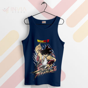 Battle Ready Street Fighter Series DBZ Navy Tank Top