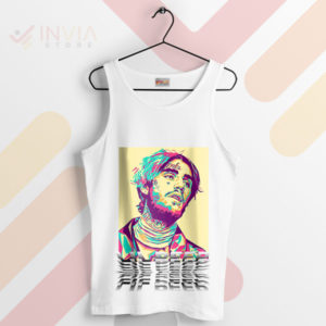 Canvas of Memories Lil Peep Art White Tank Top