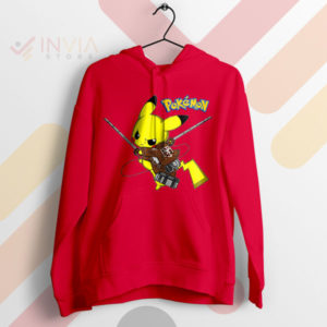 Electric Titan Pikachu-Inspired Eren AOT RedHoodie