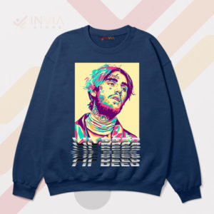 Expression in Every Stroke Lil Peep Navy Sweatshirt