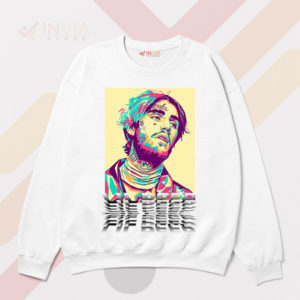 Expression in Every Stroke Lil Peep White Sweatshirt