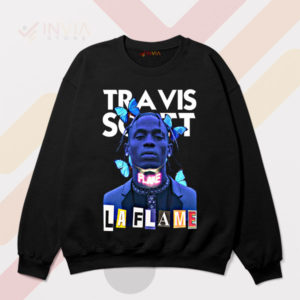 Fire Travis Scott La Flame Graphic Sweatshirt