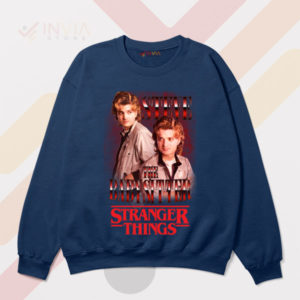 Hawkins' Hero Steve the Babysitter Navy Sweatshirt