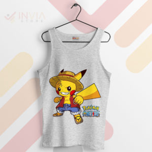 Join the Pikachu Crew Luffy Gear 5 Sport Grey Tank Top