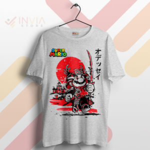 Katana Adventure Samurai Mario Bros Sport Grey T-Shirt