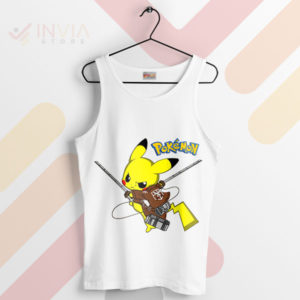 Pika Pokemon Transform Eren Yeager Tank Top