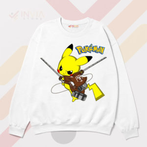 Powerful Pikachu Transform Eren Yeager Sweatshirt