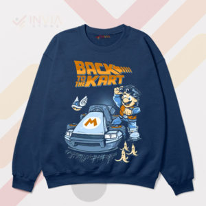 Retro Ride Back to the Mario Kart Navy Sweatshirt