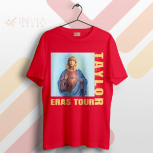 Sacred Sounds Taylor Swift Saint Jesus Red T-Shirt