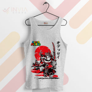 Swordplay Saga Samurai Mario Bros Sport Grey Tank Top